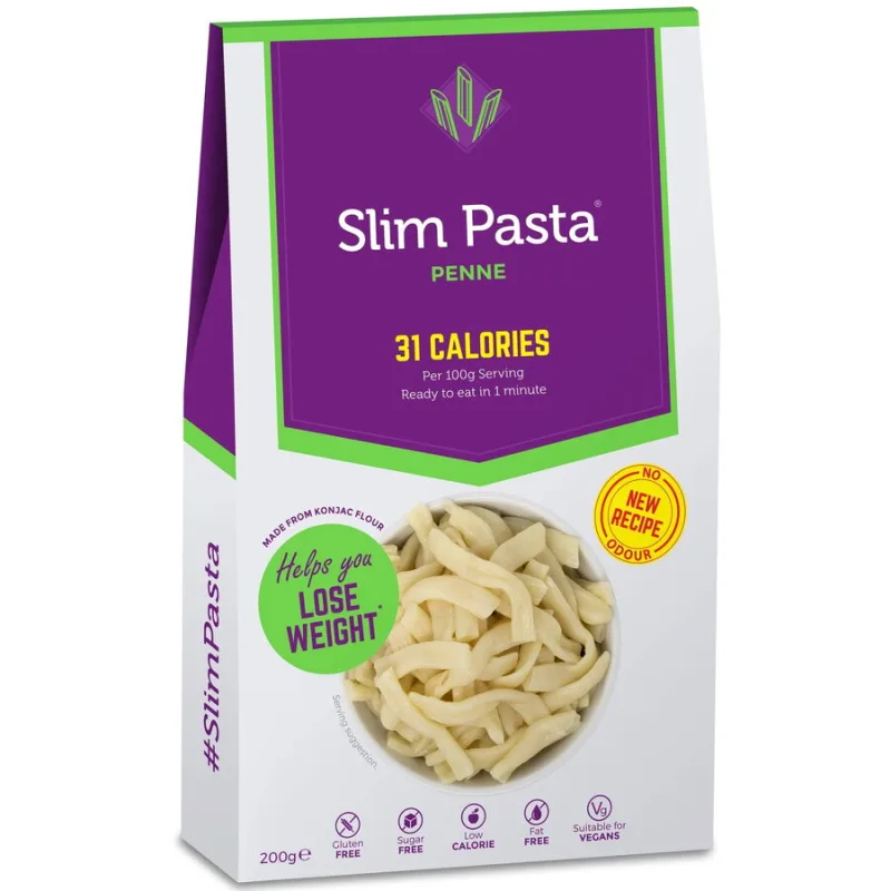 Penne din Faina de Konjac fara Gluten, fara Clatire, Low-Carb 200g SLIM PASTA — preț și oferte