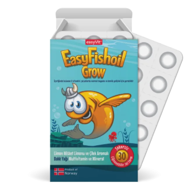 Easy FishOil Grow pentru copii, Ropharma | 30 comprimate masticabile — preț și oferte