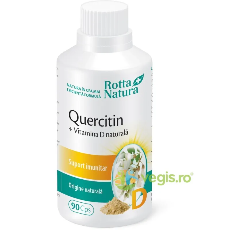 Quercitin cu Vitamina D Naturala 90cps ROTTA NATURA — preț și oferte