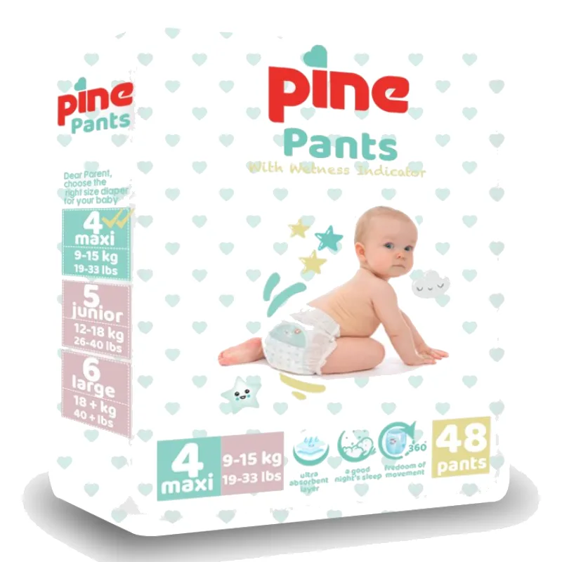 Scutece tip chilot Pants, 4 Maxi, 9-15 kg, 48 bucati, Pine — preț și oferte