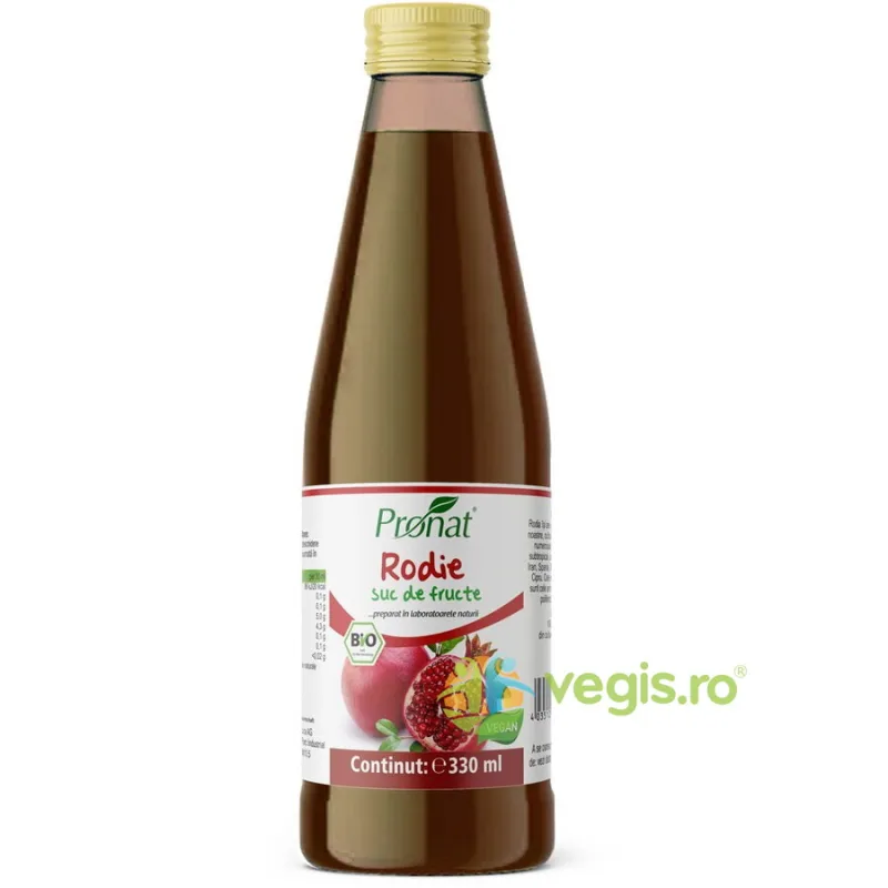 Suc de Rodie 100% Ecologic/Bio 330ml PRONAT — preț și oferte