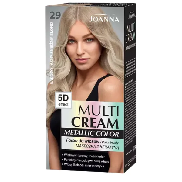 Vopsea de par 29 Blond rece foarte deschis Metallic Color, Joanna | 125 g — preț și oferte