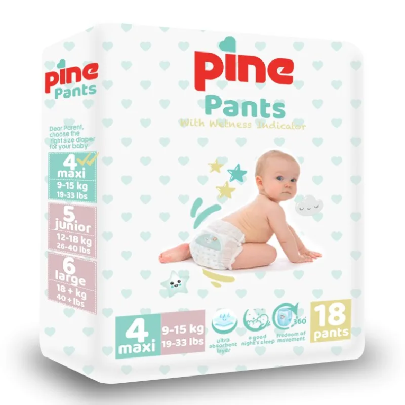 Scutece tip chilot Pants, 4 Maxi, 9-15 kg, 18 bucati, Pine — preț și oferte