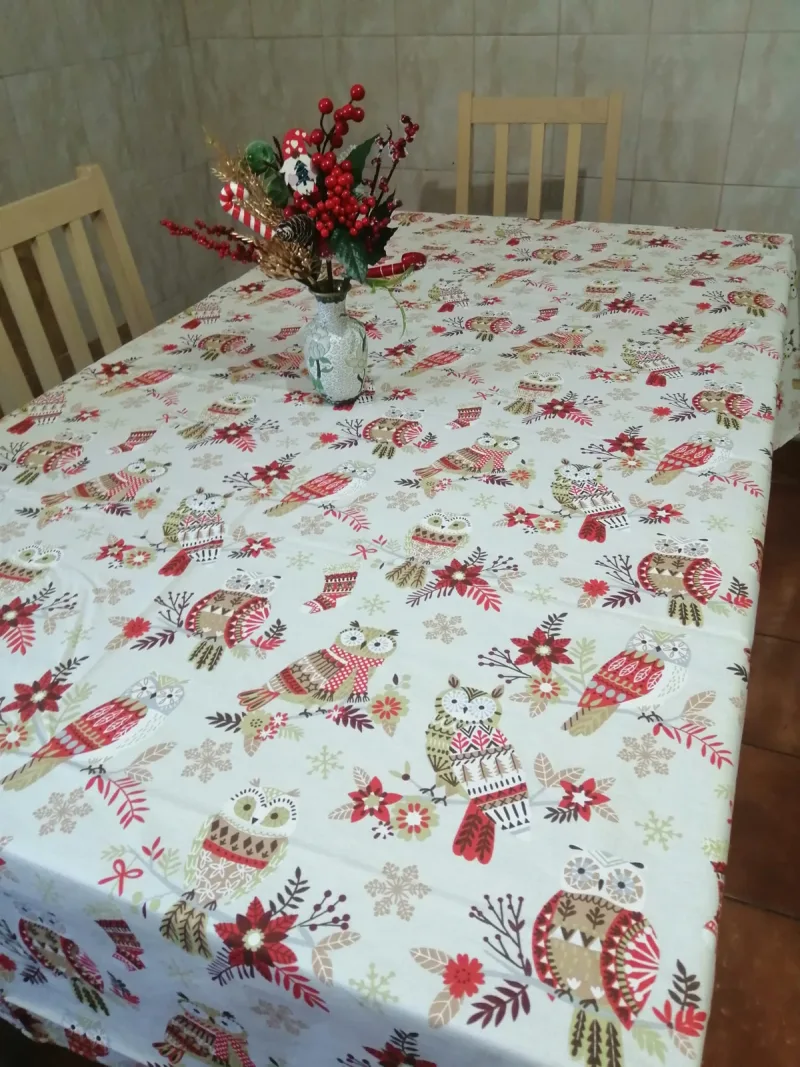 Fata de masa (mare) BBC Ranforce, crem bufnite, 240x150 cm, Andana | 1 buc ANDANA INFINITY — preț și oferte