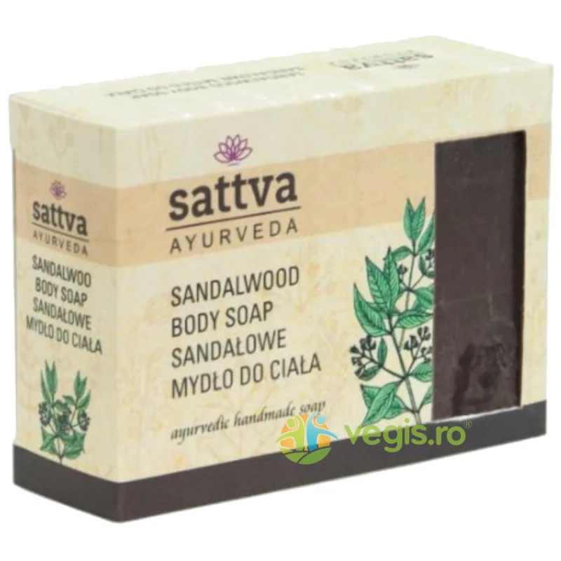 Sapun Ayurvedic cu Glicerina si Santal 125g Sattva Ayurveda — preț și oferte