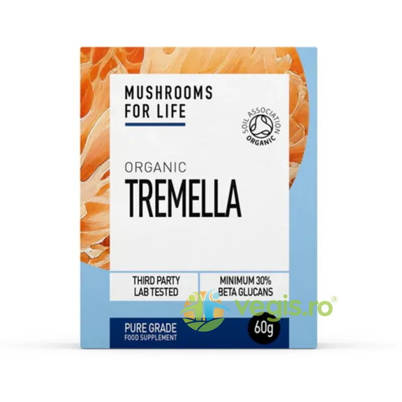 Pulbere de Tremella 1000mg Pure Grade Extract Ecologica/Bio 60g MUSHROOMSFORLIFE — preț și oferte