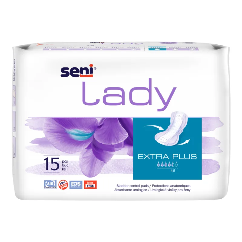 Absorbante urologice pentru incontinență Lady Extra Plus, 15 bucati, Seni — preț și oferte