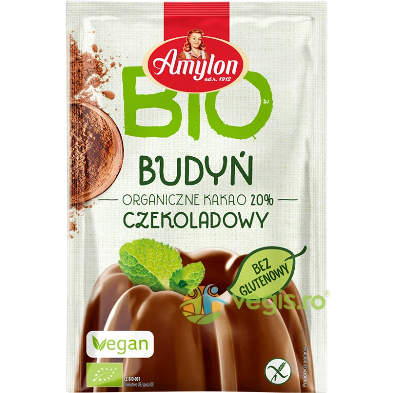 Budinca Pudra de Cacao fara Gluten Ecologica/Bio 40g AMYLON — preț și oferte