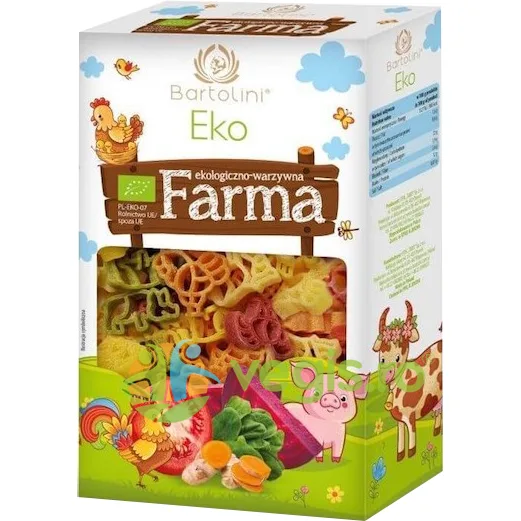 Paste Animalute Colorate din Grau Dur Ecologice/Bio 250g BARTOLINI — preț și oferte