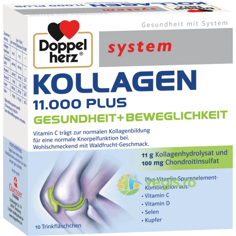 Kollagen (Colagen) 11000 Plus System 10 monodoze DOPPELHERZ — preț și oferte