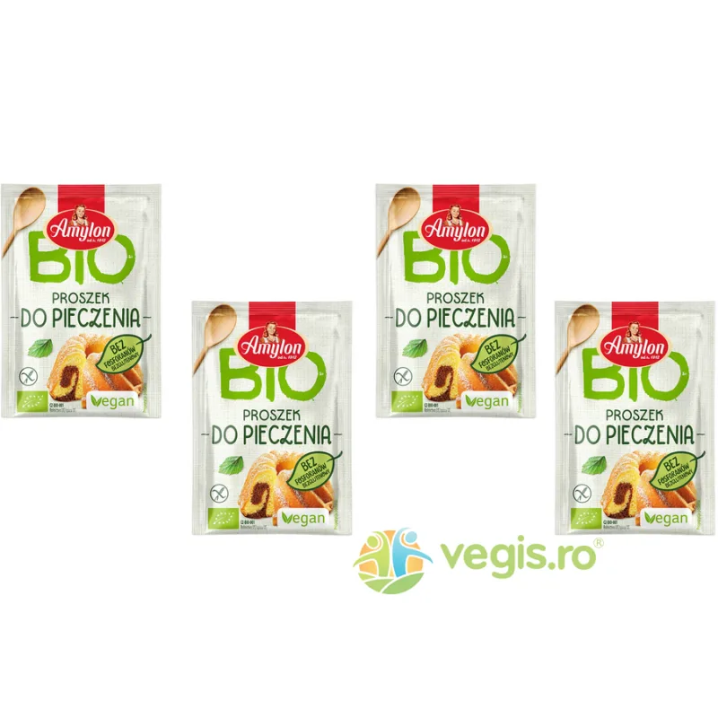 Pachet Praf de Copt fara Gluten Ecologic/Bio 4x12g AMYLON — preț și oferte
