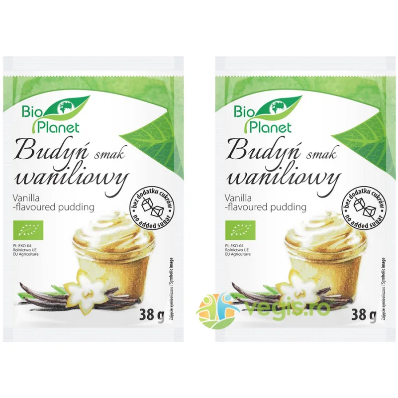 Pachet Budinca de Vanilie fara Zahar Ecologica/Bio 38g + 38g Bio Planet — preț și oferte