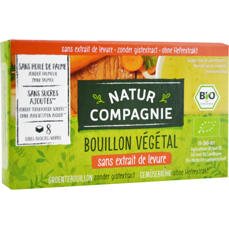 Cub de Supa cu Legume fara Zahar si fara Drojdie Ecologic/Bio 8buc - 84g NATUR COMPAGNIE — preț și oferte