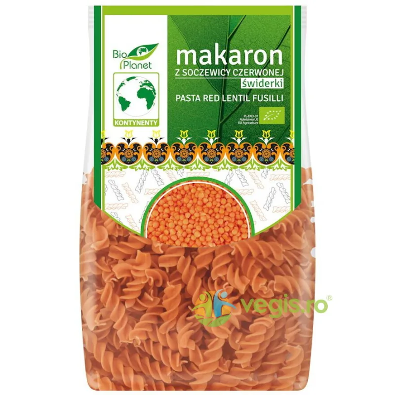 Paste (Fusilli) din Linte Rosie Ecologice/Bio 250g Bio Planet — preț și oferte