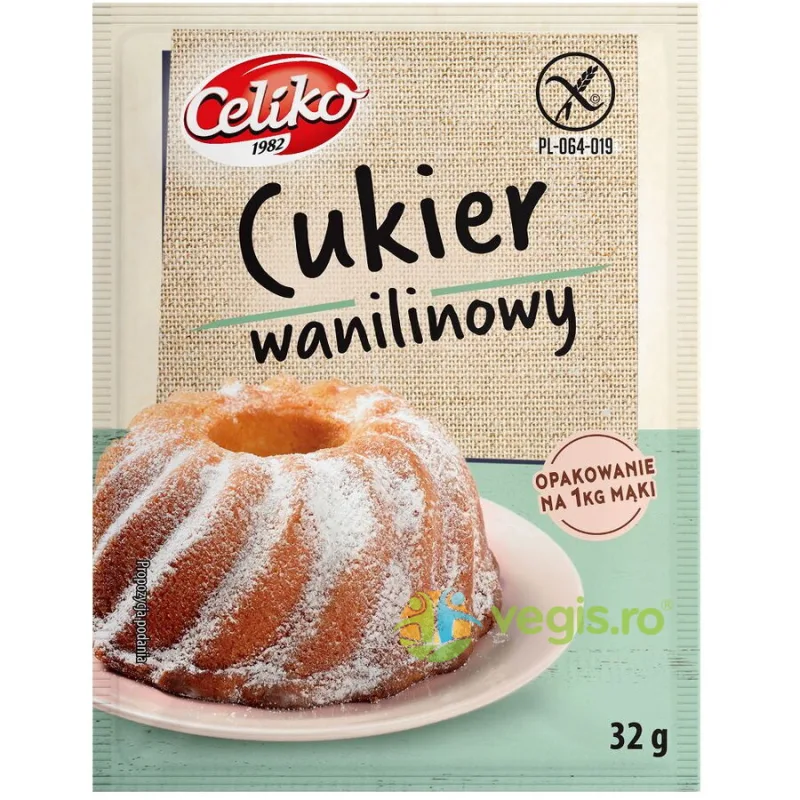 Zahar Vanilat fara Gluten 32g CELIKO — preț și oferte