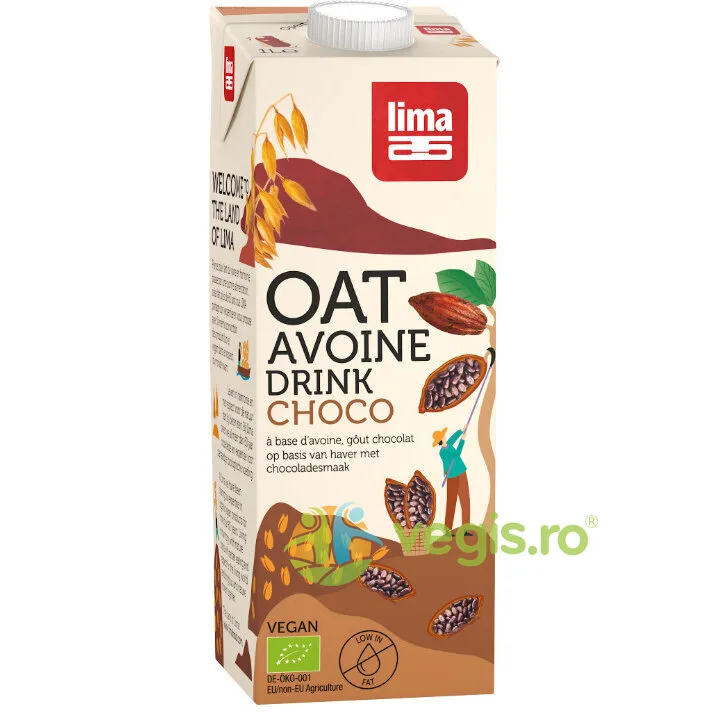 Bautura Vegetala de Ovaz cu Ciocolata Ecologic/Bio 1L LIMA — preț și oferte