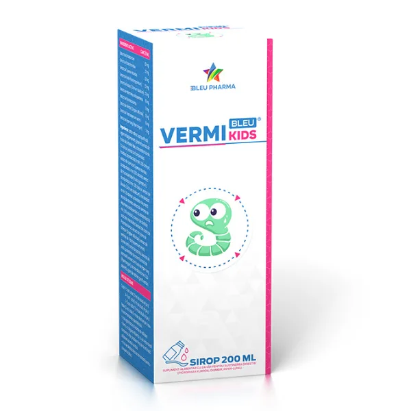Sirop pentru copii Vermi Bleu Kids, Bleu Pharma | 200 ml — preț și oferte