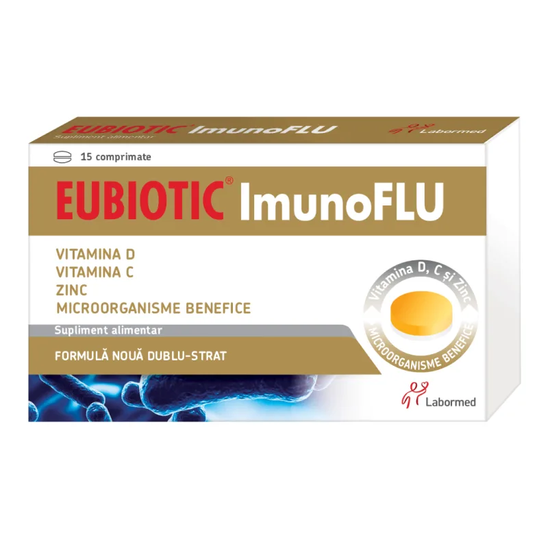 Eubiotic Imunoflu, 15 comprimate, Labormed LABORMED PHARMA — preț și oferte