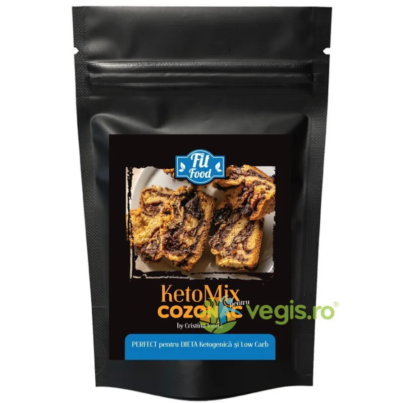 KetoMix pentru Cozonac fara Zahar Adaugat, Low Carb 400g FIT FOOD — preț și oferte