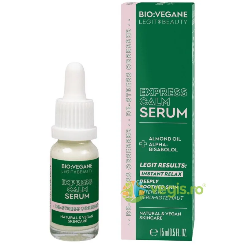 Ser Calmant pentru Ten De-Stress Obsessed 15ml BIO:VEGANE — preț și oferte