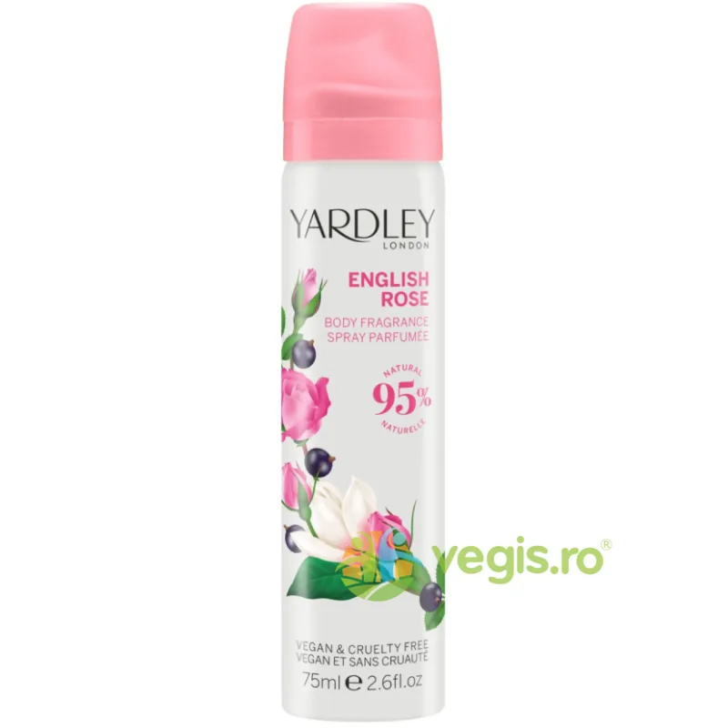 Spray de Corp cu Parfum de Trandafir Englezesc English Rose 75ml YARDLEY LONDON — preț și oferte