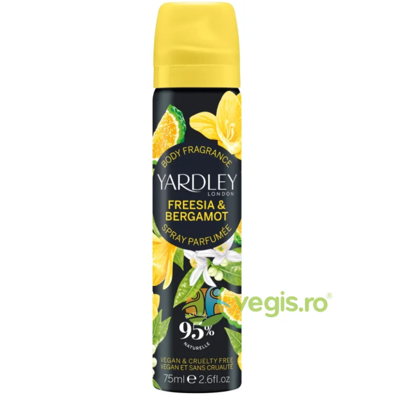 Spray de Corp cu Note de Frezie si Bergamota Freesia&Bergamot 75ml YARDLEY LONDON — preț și oferte