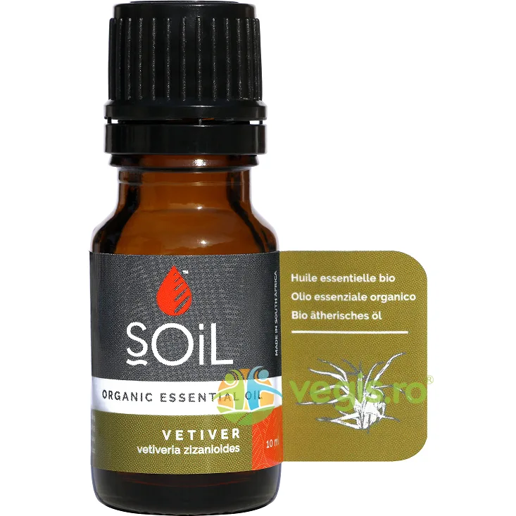 Ulei Esential de Vetiver Ecologic/Bio10ml SOiL — preț și oferte