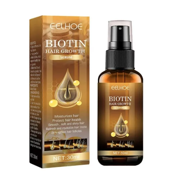 EELHOE Biotin Hair Growth - ser pentru cresterea parului cu biotina, hranitor, densificator - 30 ml — preț și oferte
