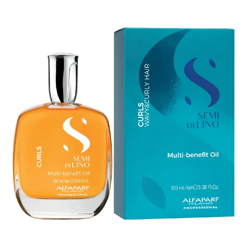 Ulei tratament pentru definirea buclelor Semi di Lino Curls Multi-Benefit, 100 ml, Alfaparf — preț și oferte
