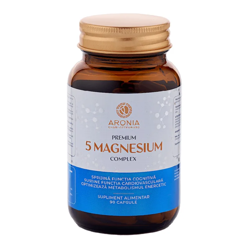 Premium 5 Magnesium Complex, 90 capsule, Aronia — preț și oferte
