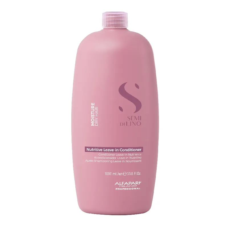 Balsam de hidratare fara clatire Semi di Lino Moisture Nutritiv Leave-in Conditioner, 1000 ml, Alfaparf — preț și oferte