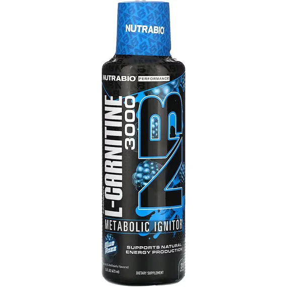 L-Carnitina Lichida cu Aroma de Punch de Blue Razz 473ml NUTRABIO — preț și oferte