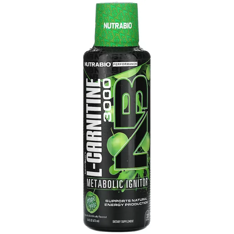 L-Carnitina Lichida cu Aroma de Punch de Mar Verde 473ml NUTRABIO — preț și oferte