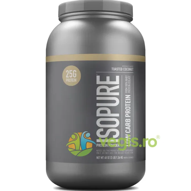 Proteina Izolata din Zer cu Aroma de Nuca de Cocos Prajita 1360g THE ISOPURE COMPANY — preț și oferte