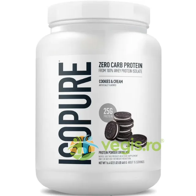 Proteina Izolata din Zer cu Aroma de Biscuiti si Crema 465g THE ISOPURE COMPANY — preț și oferte