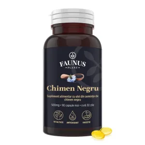 Faunus Ulei de chimen negru 500 mg, 90 capsule moi