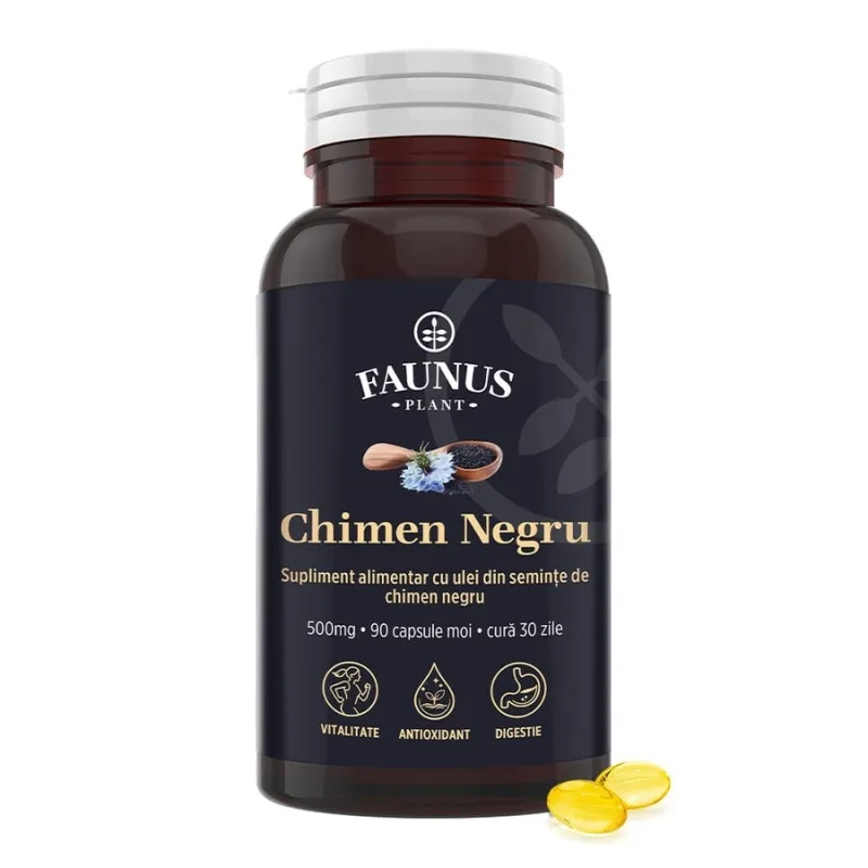 Faunus Ulei de chimen negru 500 mg, 90 capsule moi FAUNUS PLANT — preț și oferte