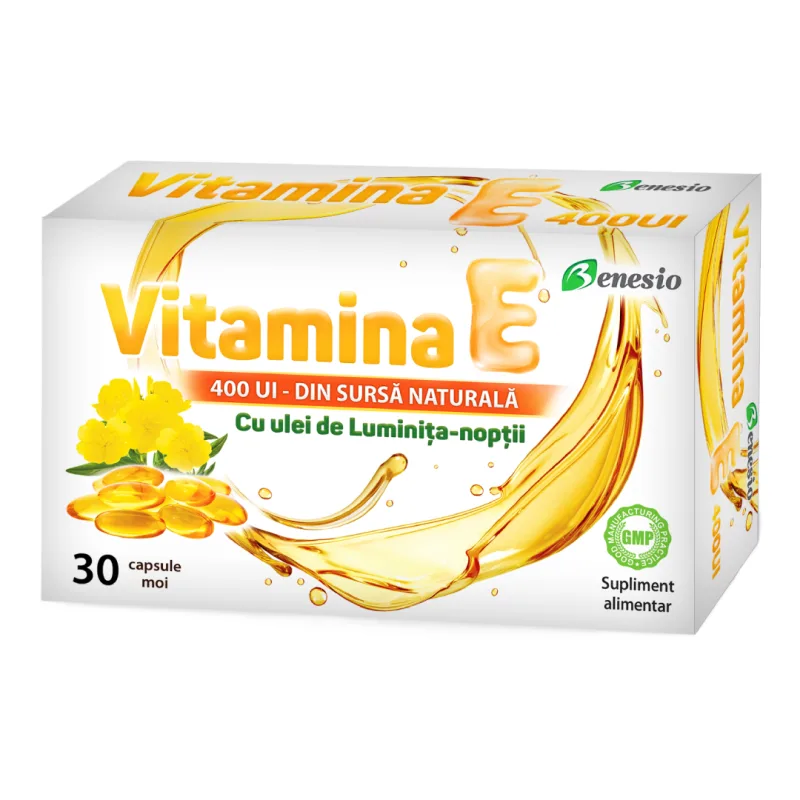 Vitamina E 400 UI, 30 capsule, Benesio — preț și oferte