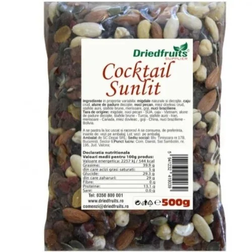 Cocktail Sunlit - fructe uscate, 500g, Driedfruits — preț și oferte