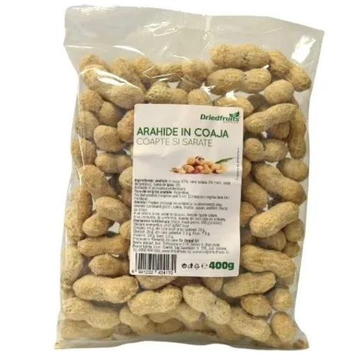 Arahide in coaja, coapte si sarate, 400g, Driedfruits — preț și oferte