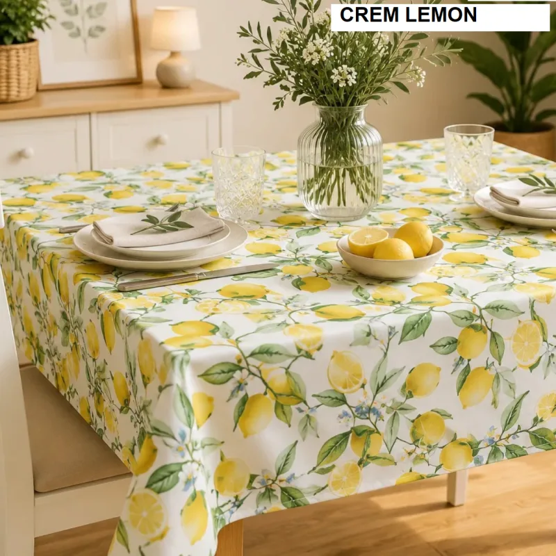 Fata de masa teflonata antimurdarire Crem Lemon 180x240 cm, Ralex | 1 buc RALEX INFINITY — preț și oferte