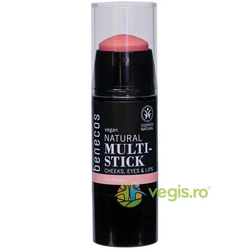Multi-Stick 3 in 1 Fard, Ruj si Blush Be Rosey 4.8g BENECOS — preț și oferte