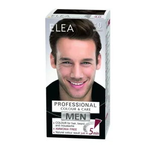 Vopsea barbati pentru par, barba si mustata 4.0 - Saten, Elea Professional | 100 ml