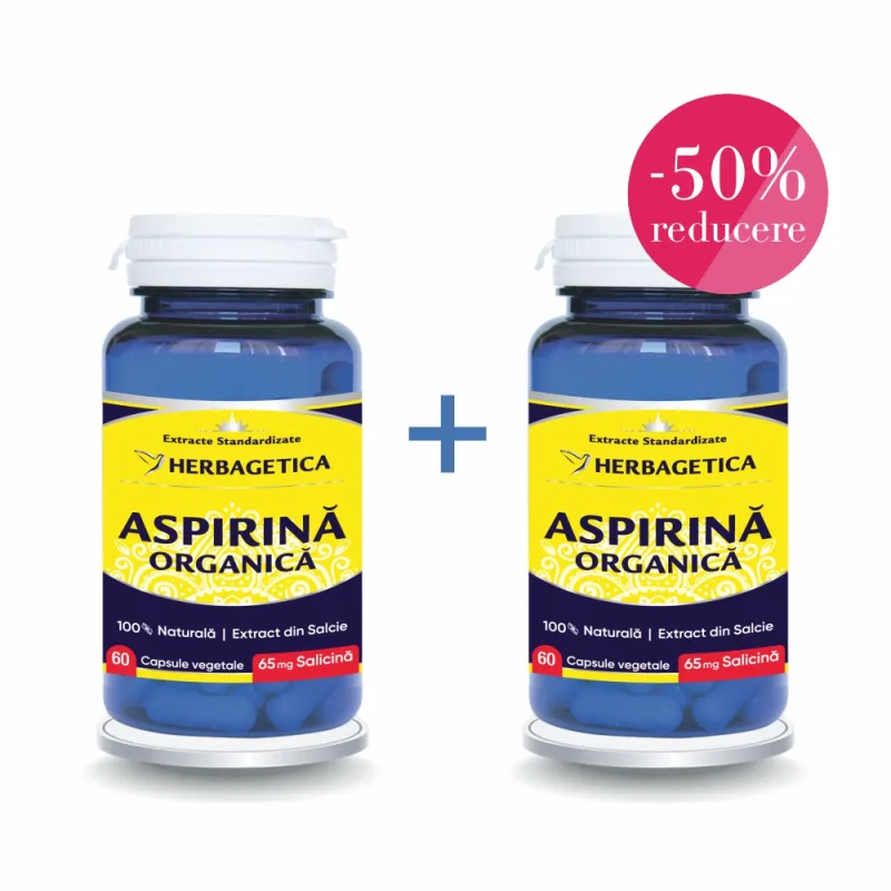Aspirina Organica 60+60 capsule — preț și oferte