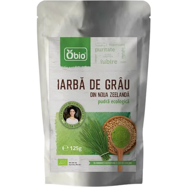 Iarba de Grau Pulbere Ecologica/Bio 125g OBio — preț și oferte