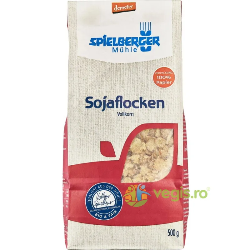 Fulgi de Soia Demeter Ecologici/Bio 500g SPIELBERGER — preț și oferte