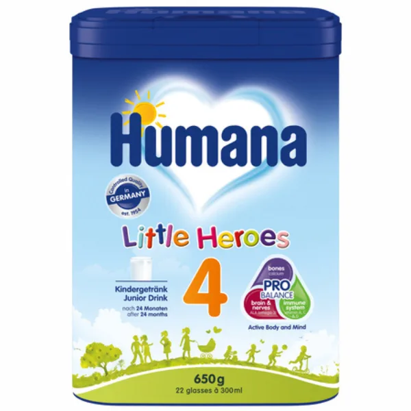 Formula de lapte praf pentru copii  4 Little Heroes ProBalance, 24+ luni, Humana | 650 g — preț și oferte