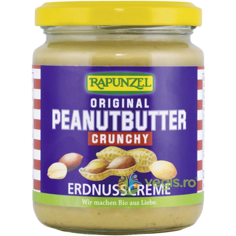 Pasta de Arahide Crocanta Vegana Ecologica/Bio 250g Rapunzel — preț și oferte