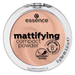 Pudra compacta matifianta Perfect Beige, 12g, Essence