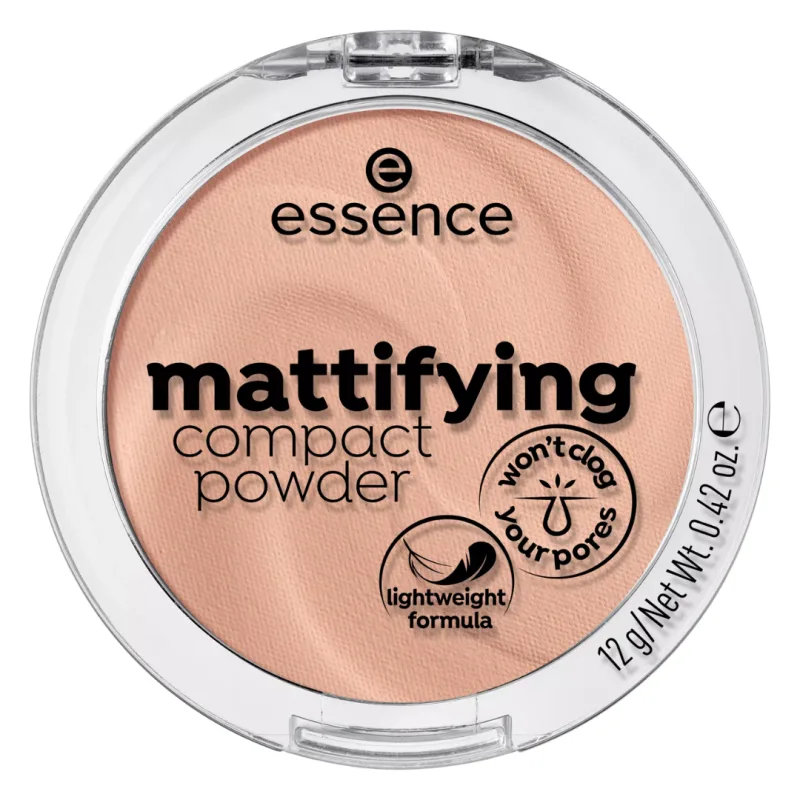 Pudra compacta matifianta Perfect Beige, 12g, Essence — preț și oferte